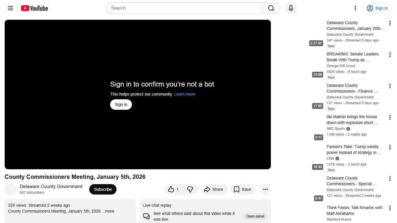 County Commissioners Meeting, January 5th, 2026 - YouTube
